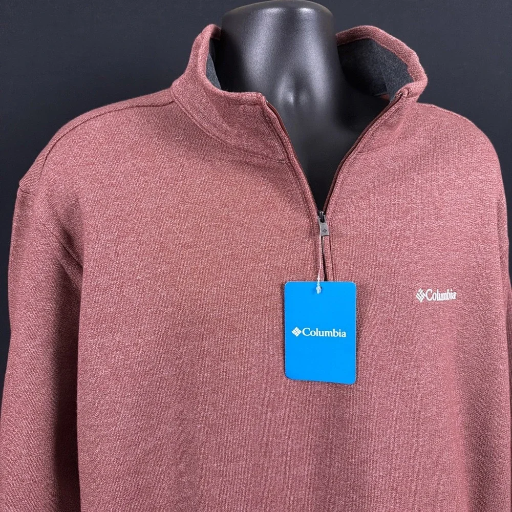 Columbia Men's Great Hart Mountain™ III Half-Zip Pullover Spice 212487 XXL Golf